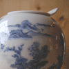 染付山水茶香炉